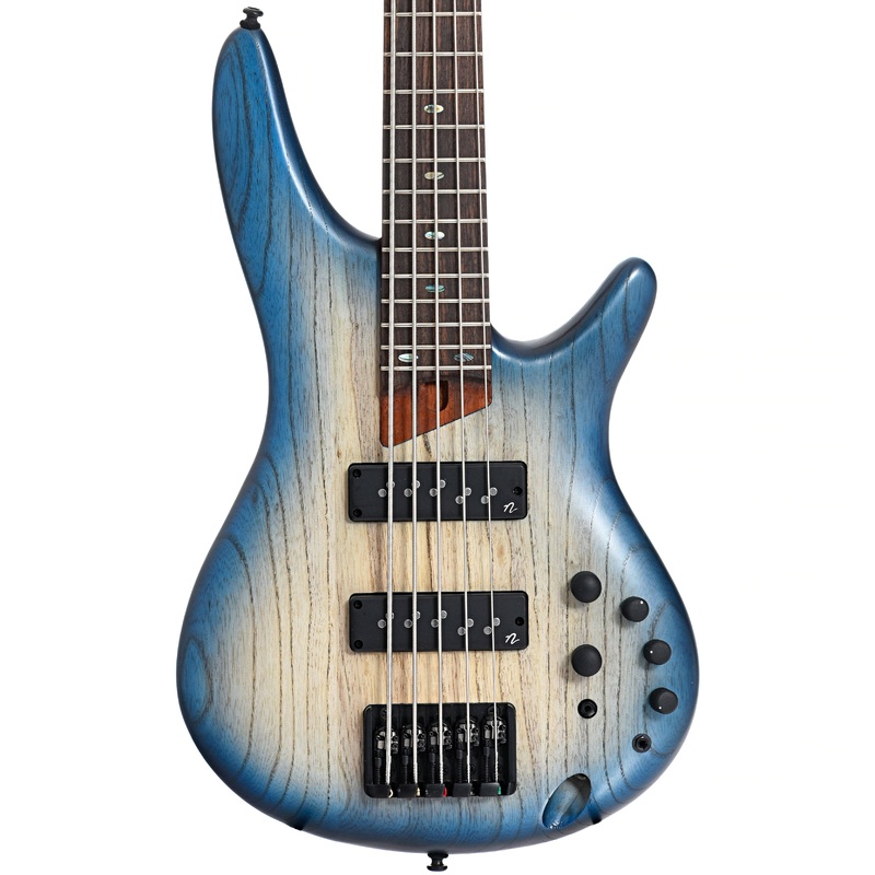 ibanez-sr605e-5-string-bass-cosmic-blue-starburst-flat Ibanez SR605E 5-String Bass, Cosmic Blue Starburst Flat