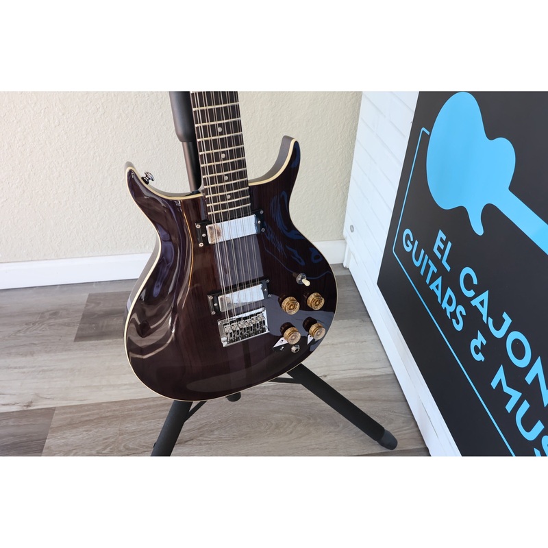 washburn-h12tb-wing-series-hawk-12-string-electric-guitar-trans-black Washburn H12TB Wing Series Hawk 12-String Electric Guitar Trans Black