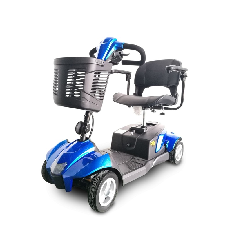 ev-rider-citycruzer-4-wheel-full-suspension-electric-mobility-scooter-blue EV Rider CityCruzer 4-Wheel Full Suspension Electric Mobility Scooter Blue
