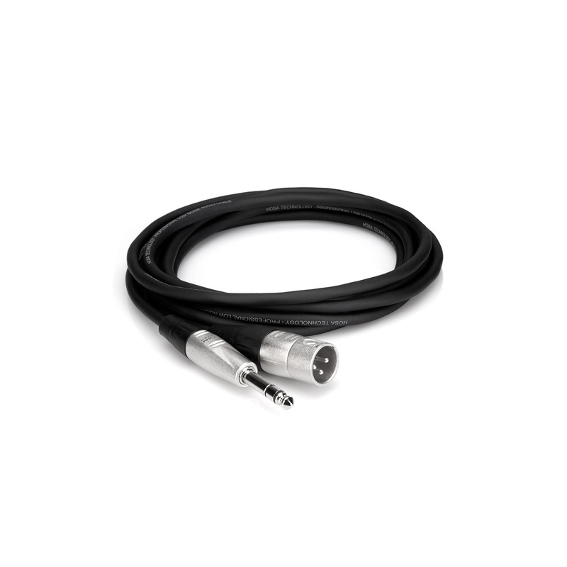 hosa-hsx-010-pro-balanced-interconnect-1-4-in-trs-to-xlr3m-10-ft Hosa HSX-010 Pro Balanced Interconnect 1/4 in. TRS to XLR3M 10 ft.