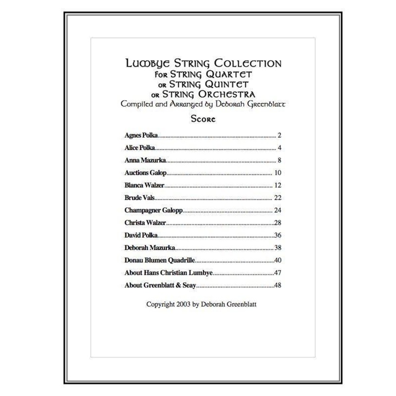 lumbye-string-collection-score Lumbye String Collection - Score