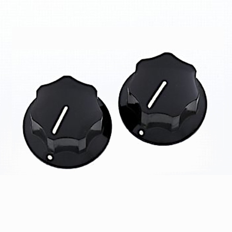 allparts-black-knobs-for-mustang-2-pcs Allparts Black Knobs for Mustang (2 pcs)