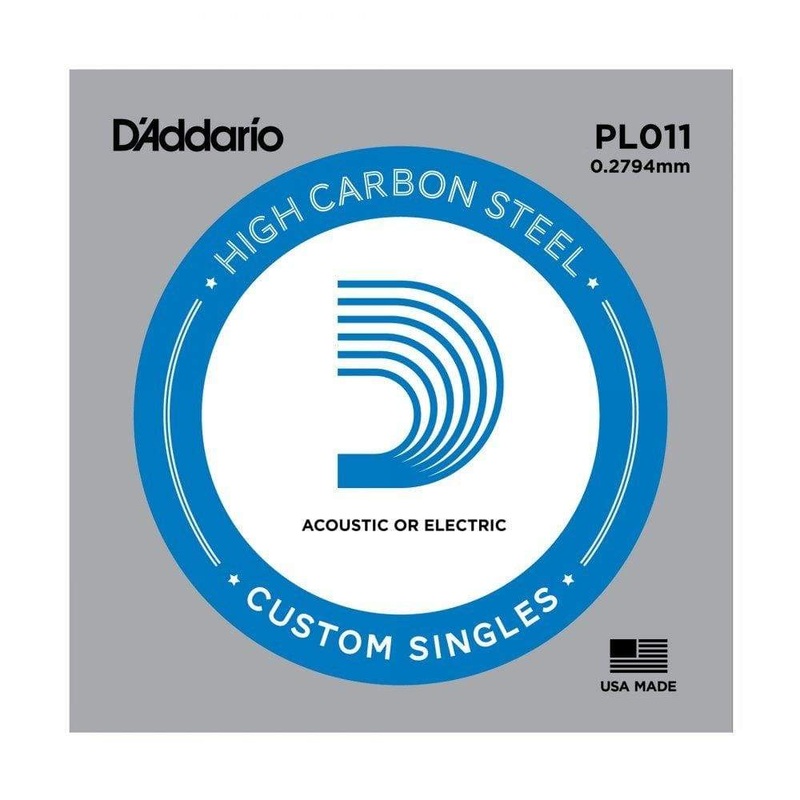 d-addario-pl011-plain-steel-single-guitar-string-011 D'Addario PL011 Plain Steel Single Guitar String, .011