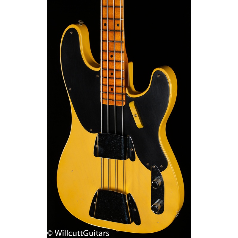 fender-custom-shop-1953-precision-bass-journeyman-relic-1-piece-quartersawn-maple-neck-aged-nocaster-blonde-764 Fender Custom Shop 1953 Precision Bass Journeyman Relic, 1-Piece Quartersawn Maple Neck, Aged Nocaster Blonde (764)