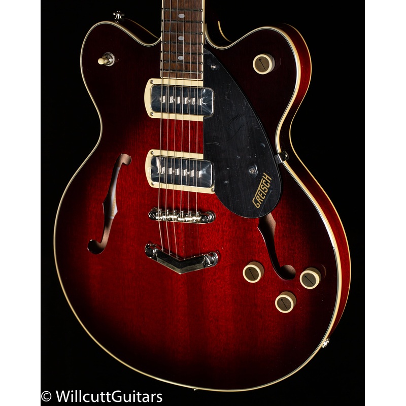 gretsch-g2622-p90-streamliner-center-block-double-cut-p90-with-v-stoptail-claret-burst Gretsch G2622-P90 Streamliner Center Block Double-Cut P90 with V-Stoptail Claret Burst