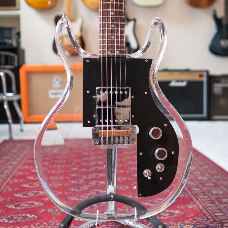 1970-s-univox-uhs1-acrylic-dan-armstrong-clone-hard-case-preowned 1970's Univox UHS1 Acrylic Dan Armstrong Clone - Hard Case - Preowned