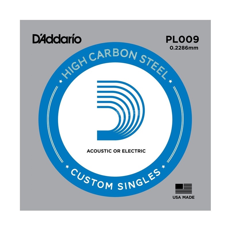 d-addario-pl009-plain-steel-single-guitar-string-009 D'Addario PL009 Plain Steel Single Guitar String, .009