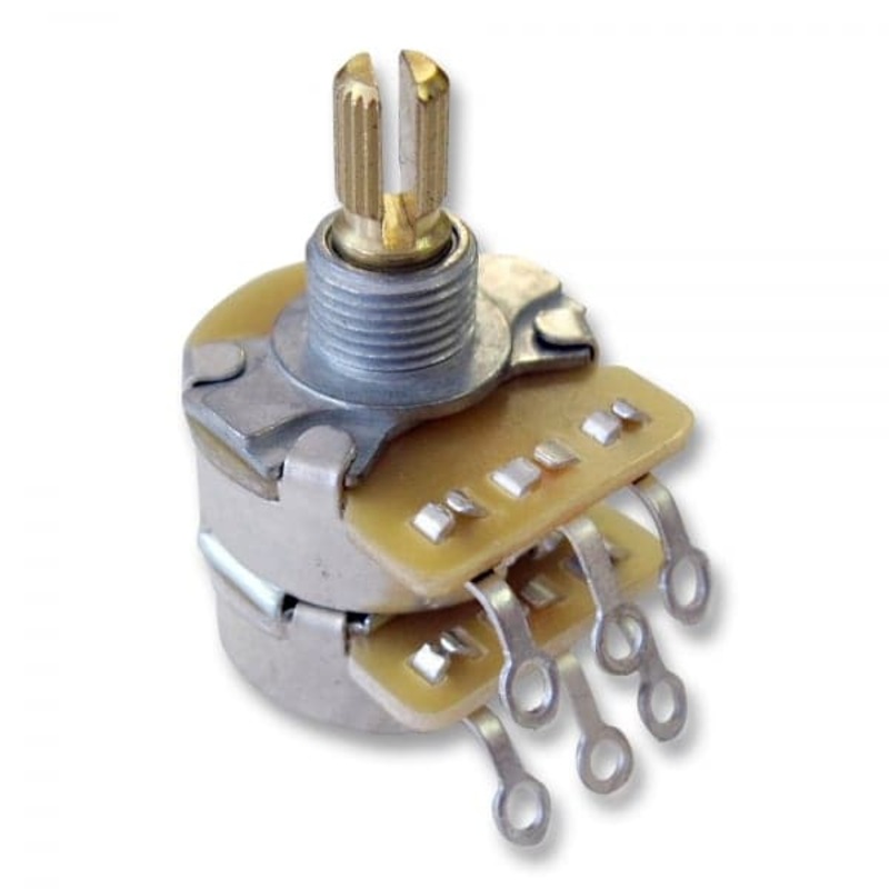 fender-dual-500k-250k-split-shaft-potentiometer-for-tone-control-0990847000 Fender Dual 500K / 250K Split Shaft Potentiometer for Tone Control (0990847000)
