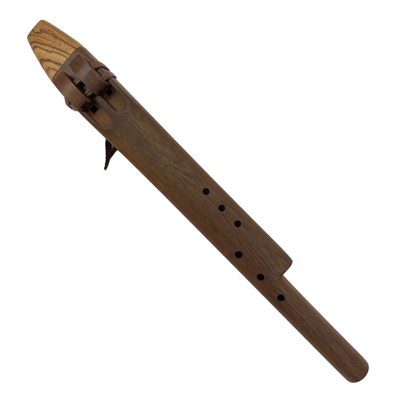 native-american-harmony-double-flute-in-d-minor-and-a-minor-by-nash-tavewa-walnut-with-zebrawood-mouthpiece Native American Harmony Double Flute in D minor and A minor by Nash Tavewa, Walnut with Zebrawood Mouthpiece