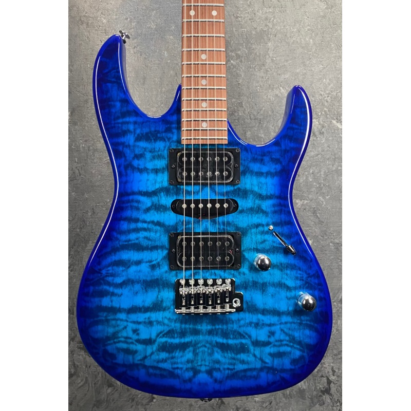 ibanez-grx70qatbb-grx-series-electric-guitar-in-transparent-blue-burst Ibanez GRX70QATBB GRX Series Electric Guitar in Transparent Blue Burst