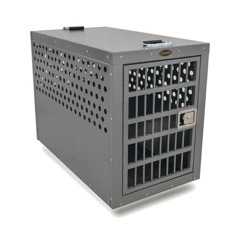 zinger-winger-professional-3000-front-entry-dog-crate-10-pr3000-2-fd-grey Zinger Winger Professional 3000 Front Entry Dog Crate, 10-PR3000-2-FD Grey