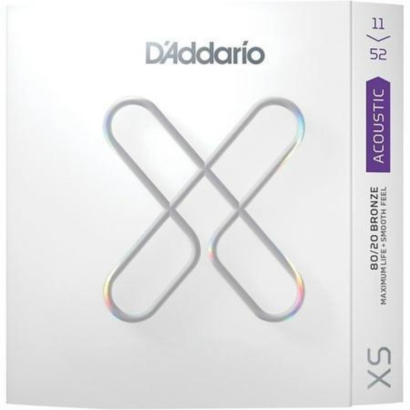 d-addario-xs-acoustic-80-20-bronze-coated-guitar-strings-custom-light-11-52 D Addario XS Acoustic 80/20 Bronze Coated Guitar Strings Custom Light (11-52)
