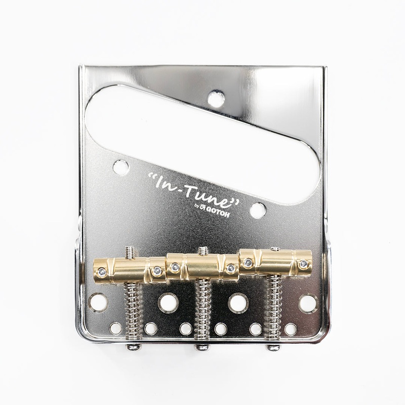 gotoh-in-tune-bridge-for-telecaster-nickel Gotoh In-Tune Bridge for Telecaster- Nickel