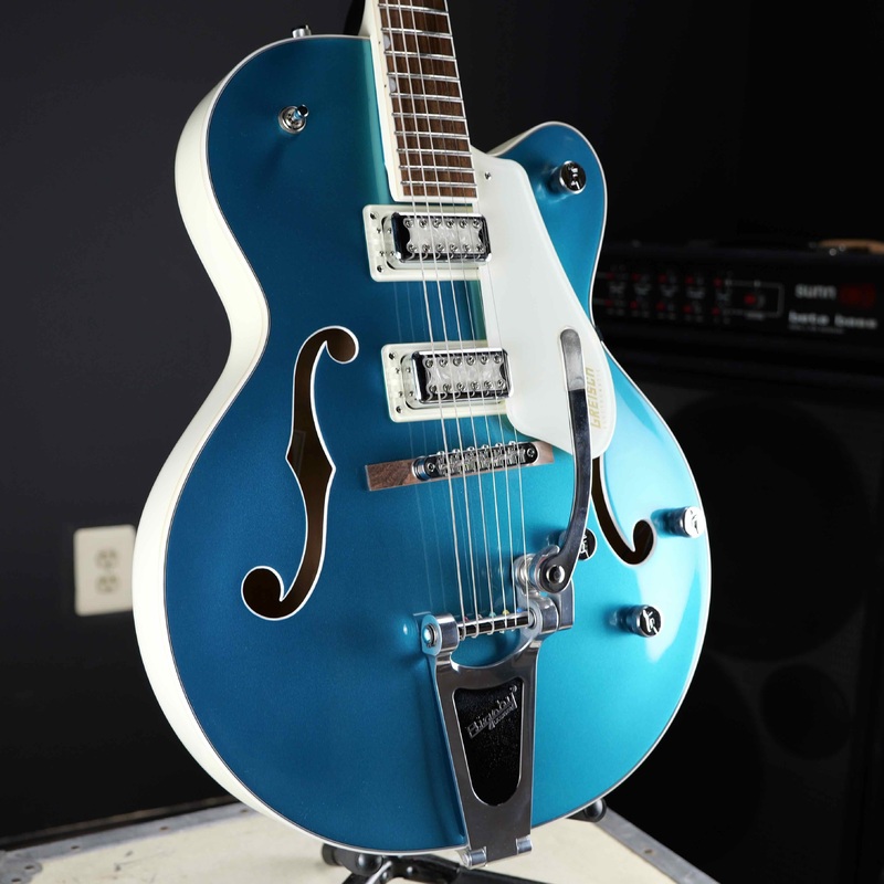 gretsch-g5410t-limited-edition-electromatic-tri-five-hollow-body-two-tone-ocean-turquoise Gretsch G5410T Limited Edition Electromatic"Tri-Five" Hollow Body Two-Tone Ocean Turquoise