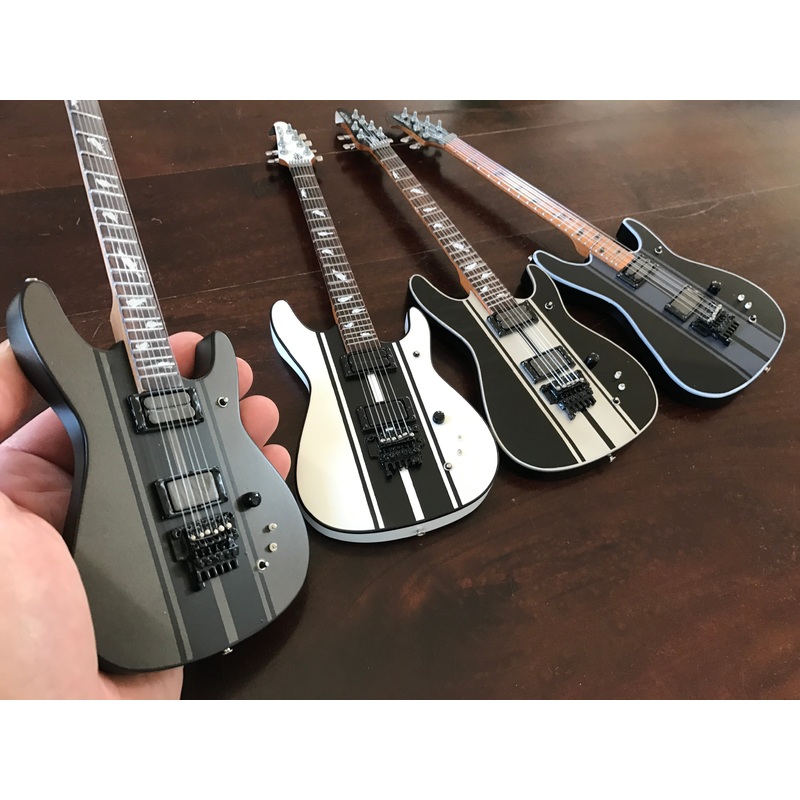 dj-ashba-2017-collection-of-4-mini-guitar-replica-collectibles DJ Ashba 2017 Collection of 4 Mini Guitar Replica Collectibles