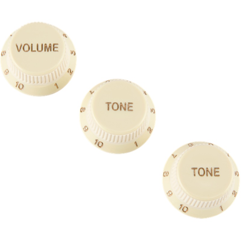 fender-aged-white-stratocaster-soft-touch-knob-set Fender Aged White Stratocaster Soft Touch Knob Set
