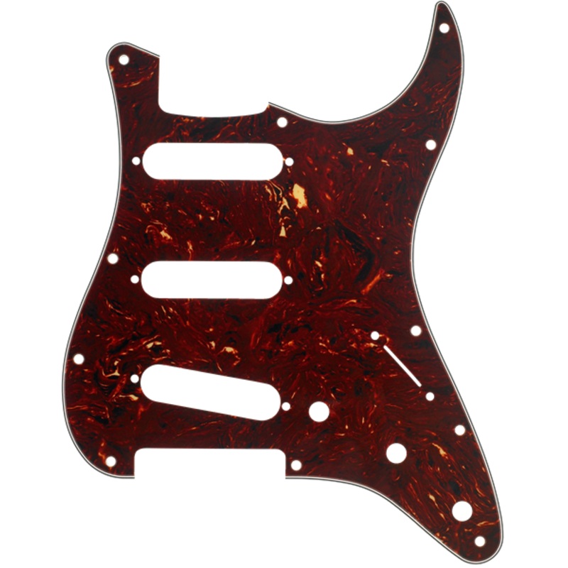 fender-pickguard-stratocaster-11-hole-tortoise-shell Fender Pickguard, Stratocaster, 11-Hole, Tortoise Shell