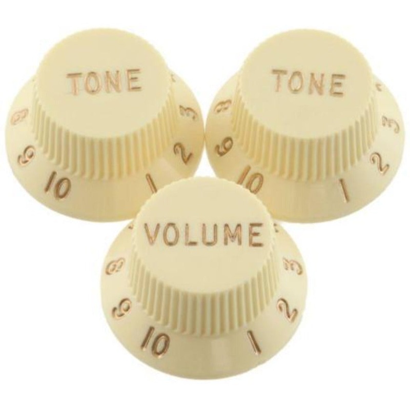fender-stratocaster-aged-white-control-knob-set Fender Stratocaster Aged White Control Knob Set