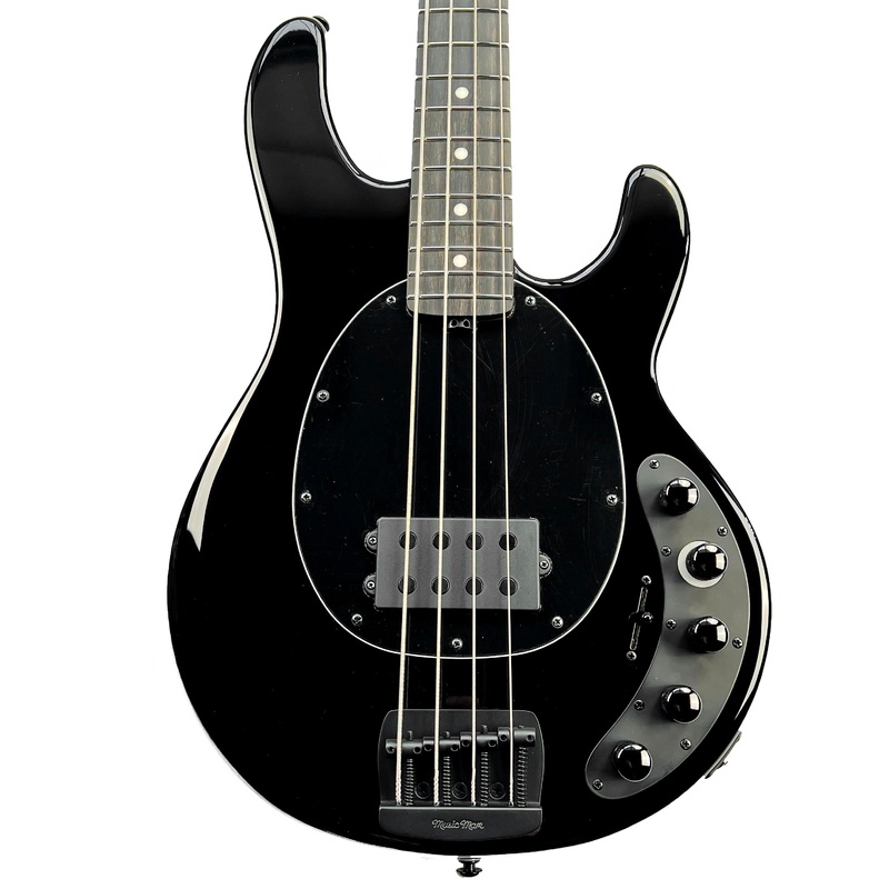 ernie-ball-music-man-darkray-4-string-obsidian-black Ernie Ball Music Man DarkRay 4-String - Obsidian Black