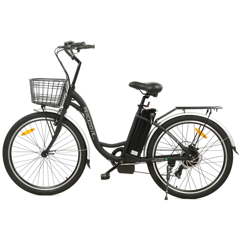 2026-ecotric-peacedove-350w-36v-step-through-electric-city-bike-matte-black 2026 Ecotric PEACEDOVE 350W 36V Step-Through Electric City Bike Matte Black