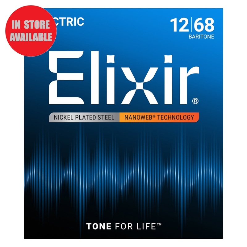 elixir-electric-guitar-strings-nickel-plated-steel-with-nanoweb-coating-baritone-12-68 ELIXIR Electric Guitar Strings Nickel Plated Steel with Nanoweb Coating Baritone 12-68