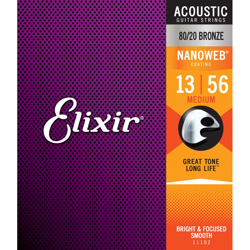 elixir-strings-nanoweb-80-20-bronze-acoustic-guitar-strings-013-056-medium Elixir Strings Nanoweb 80/20 Bronze Acoustic Guitar Strings -.013-.056 Medium