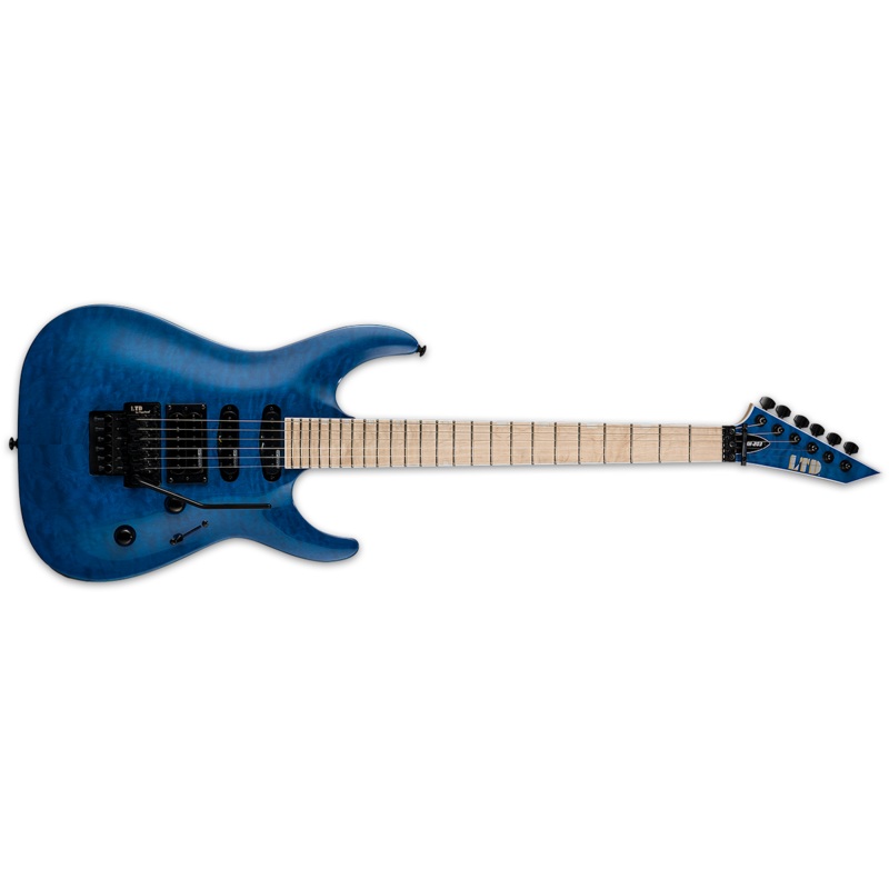 esp-ltd-mh-203qm-see-thru-blue ESP LTD MH-203QM SEE THRU BLUE