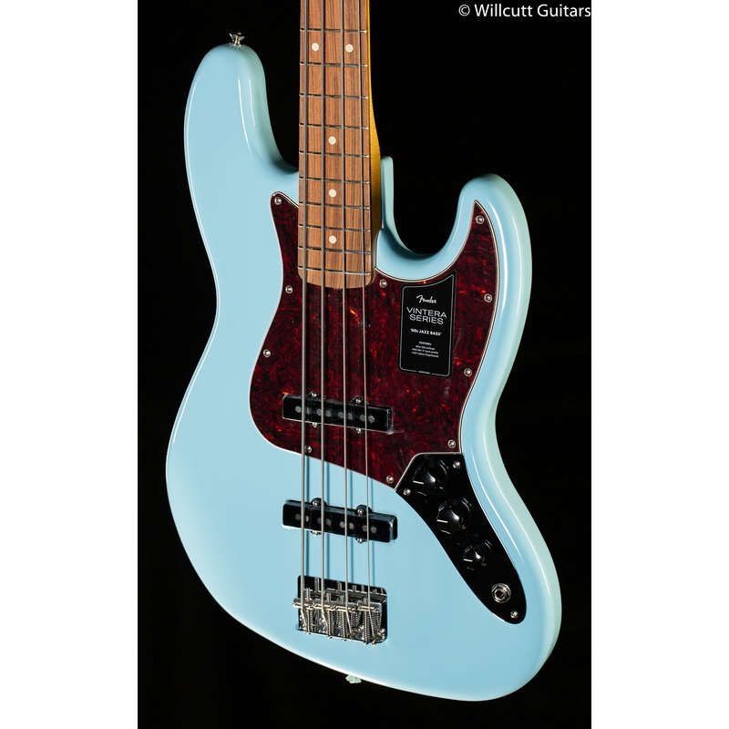 fender-vintera-60s-jazz-bass-daphne-blue-bass-guitar-802 Fender Vintera '60s Jazz Bass Daphne Blue Bass Guitar (802)
