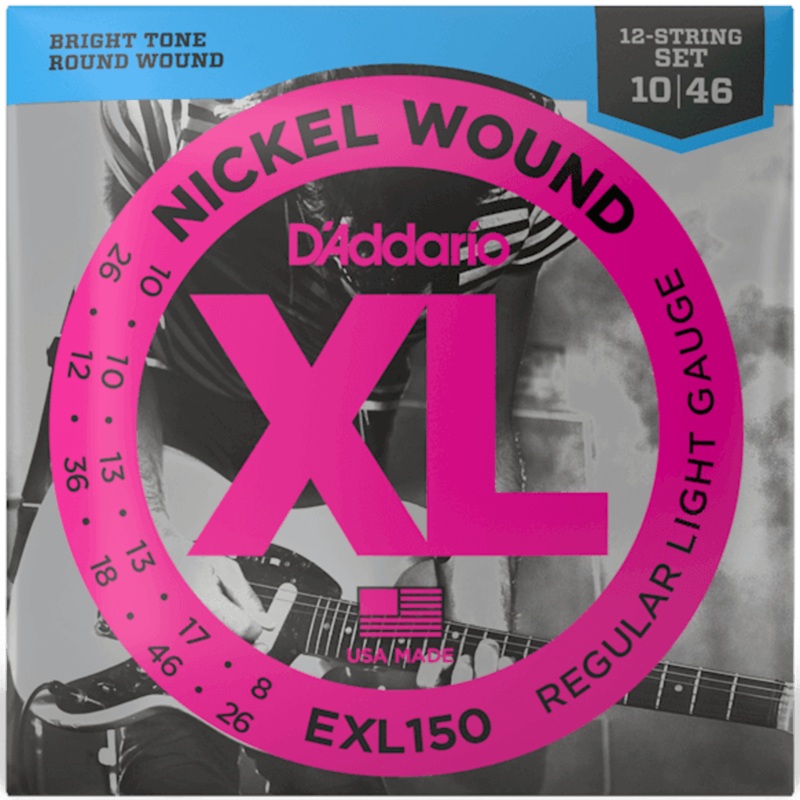 d-addario-exl150-12-string-electric-guitar-string-set-10-46 D'Addario EXL150 12-String Electric Guitar String Set 10-46