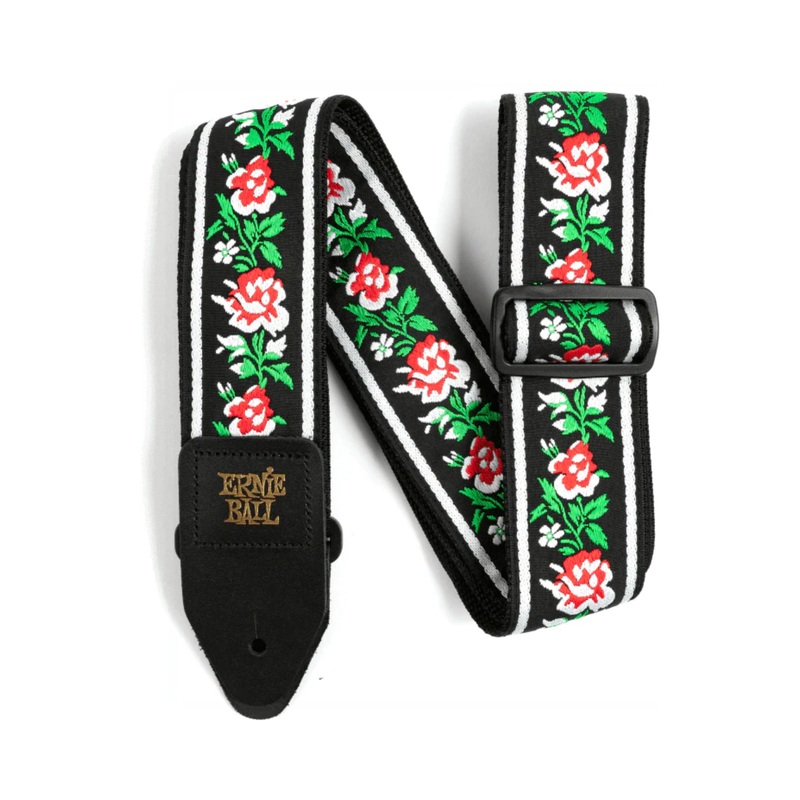 ernie-ball-winter-rose-jacquard-guitar-strap Ernie Ball Winter Rose Jacquard Guitar Strap