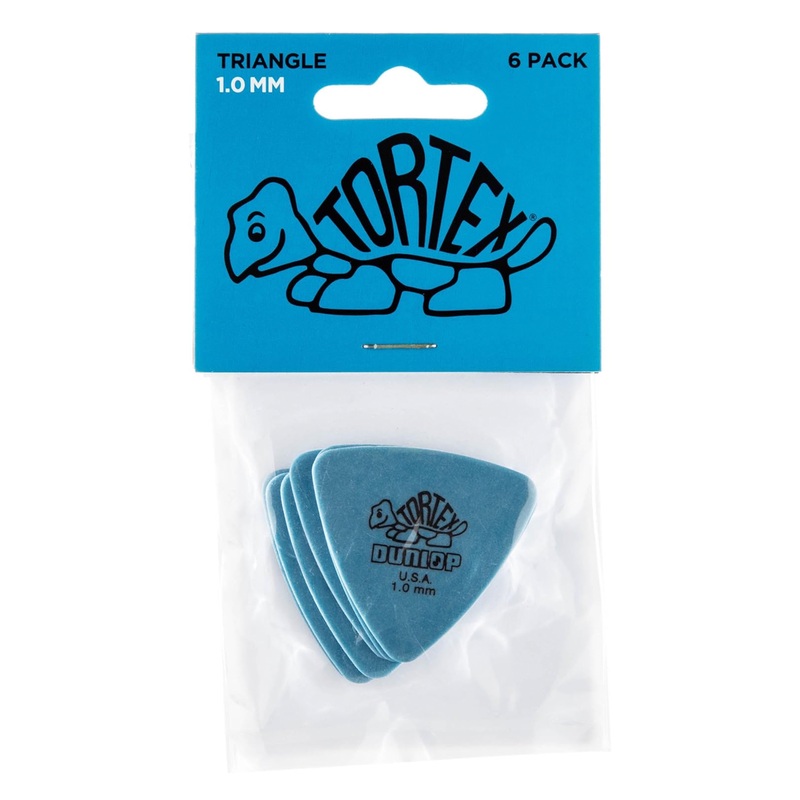 jim-dunlop-tortex-triangle-plectrum-players-pack-6-pack-1mm-blue Jim Dunlop Tortex Triangle Plectrum Players Pack - 6 Pack - 1mm Blue