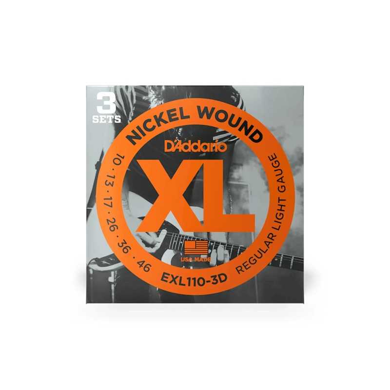 d-addario-exl110-3d-electric-guitar-strings-3-pack-regular-light-010-046 D'Addario EXL110-3D Electric Guitar Strings 3-Pack - Regular Light.010-.046