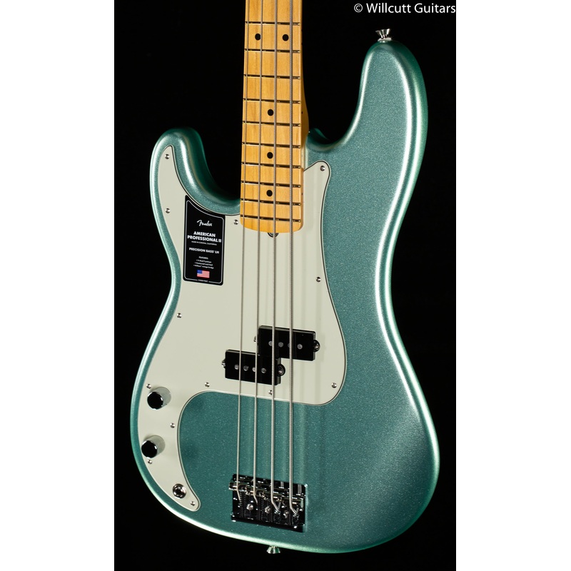 fender-american-professional-ii-precision-bass-mystic-surf-green-left-hand-bass-guitar-357 Fender American Professional II Precision Bass Mystic Surf Green Left-Hand Bass Guitar (357)