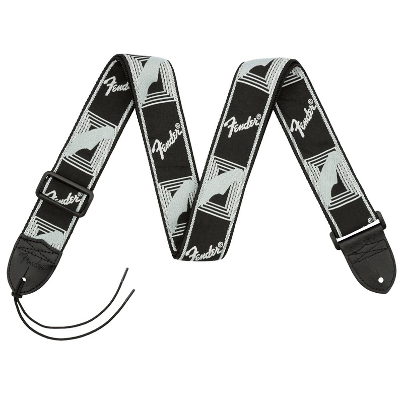 fender-monogrammed-guitar-strap-grey-0990681543 Fender Monogrammed Guitar Strap - Grey (0990681543)