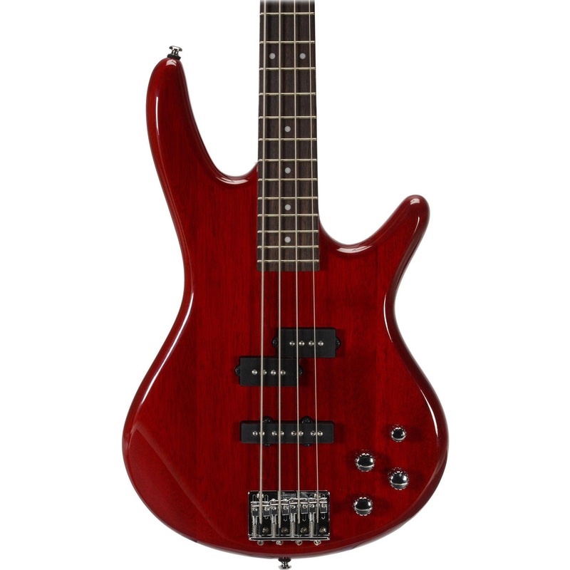 ibanez-gsr200-gio-4-string-electric-bass-transparent-red Ibanez GSR200 GIO 4-String Electric Bass (Transparent Red)