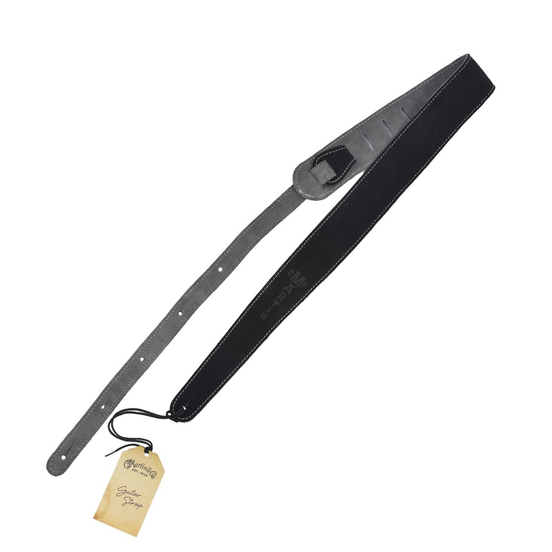 martin-suede-guitar-strap-black Martin Suede Guitar Strap, Black