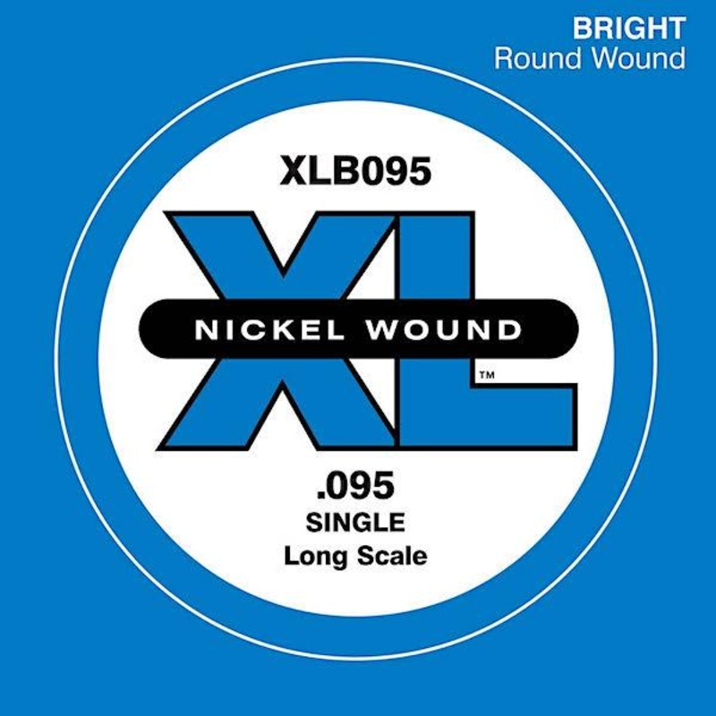 d-addario-xlb095-long-scale-nickel-wound-bass-single-string-095 D'Addario XLB095 Long Scale Nickel Wound Bass Single String .095