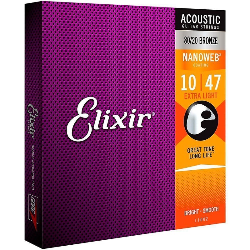 elixir-11002-nanoweb-80-20-acoustic-guitar-string-set-extra-light-010-047 Elixir 11002 Nanoweb 80/20 Acoustic Guitar String Set, Extra Light .010-.047