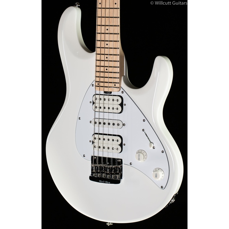 ernie-ball-music-man-silhouette-hsh-hardtail-white Ernie Ball Music Man Silhouette HSH Hardtail White