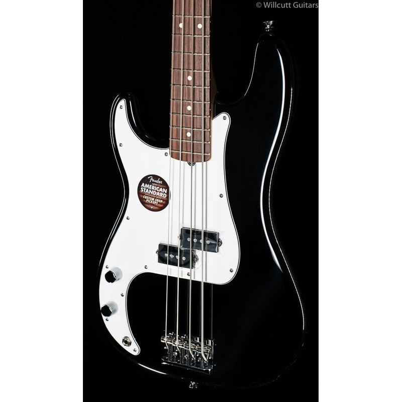 fender-american-standard-precision-bass-black-lefty Fender American Standard Precision Bass Black Lefty
