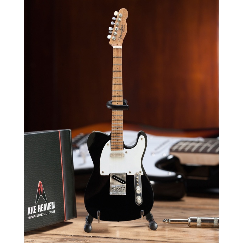 officially-licensed-miniature-black-fender-telecaster-guitar-replica Officially Licensed Miniature Black Fender Telecaster Guitar Replica