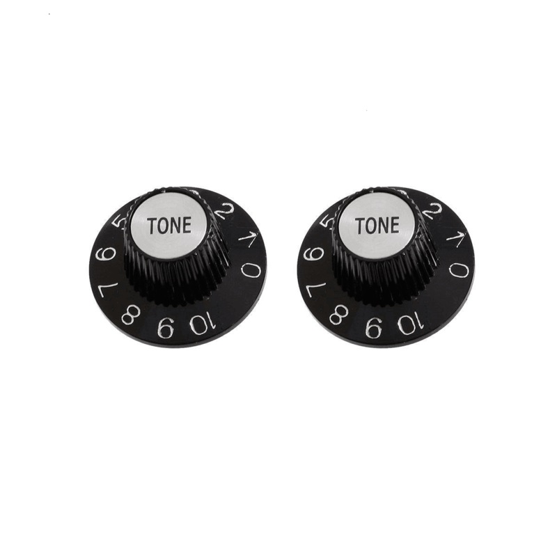 black-witch-hat-tone-knobs-2-pack-guitar-universal Black Witch Hat Tone Knobs - 2 Pack - Guitar Universal