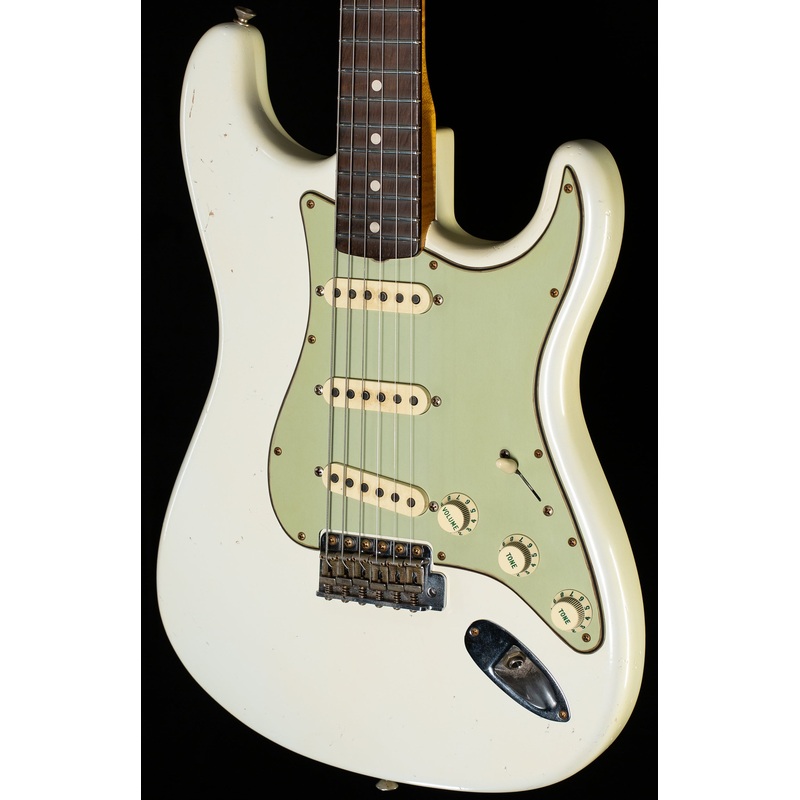 fender-custom-shop-true-62-strat-journeyman-relic-masterbuilt-dennis-galuszka-olympic-white-brazilian-59-c-873 Fender Custom Shop True '62 Strat Journeyman Relic Masterbuilt Dennis Galuszka Olympic White Brazilian '59 C (873)