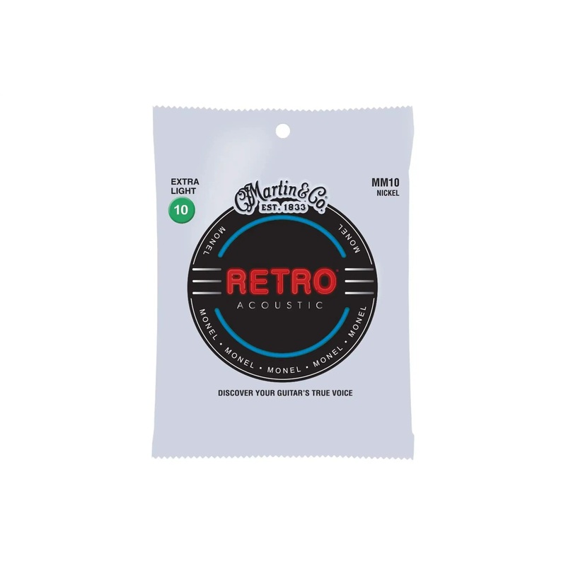 martin-mm10-retro-acoustic-monel-guitar-strings-extra-light-010-047 Martin MM10 Retro Acoustic Monel Guitar Strings - Extra Light .010-.047