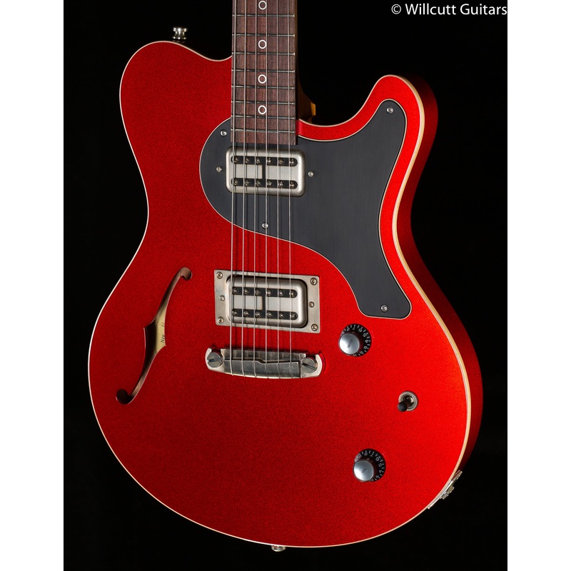 nik-huber-surfmeister-semi-hollow-candy-apple-red-highgloss-finish Nik Huber Surfmeister Semi-Hollow Candy Apple Red Highgloss Finish