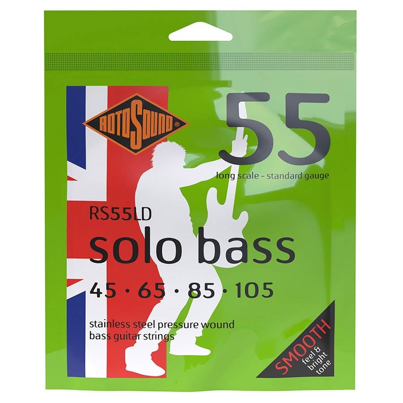 rotosound-rs55ld-solo-bass-stainless-steel-pressure-wound-bass-strings-45-105 Rotosound RS55LD Solo Bass Stainless Steel Pressure Wound Bass Strings - 45-105