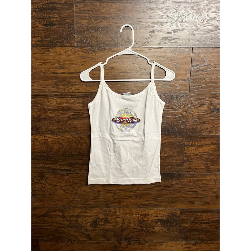 vtg-the-beach-boys-surfin-usa-tank-top-womans-juniors-white VTG The Beach Boys Surfin USA Tank Top Womans / Juniors White