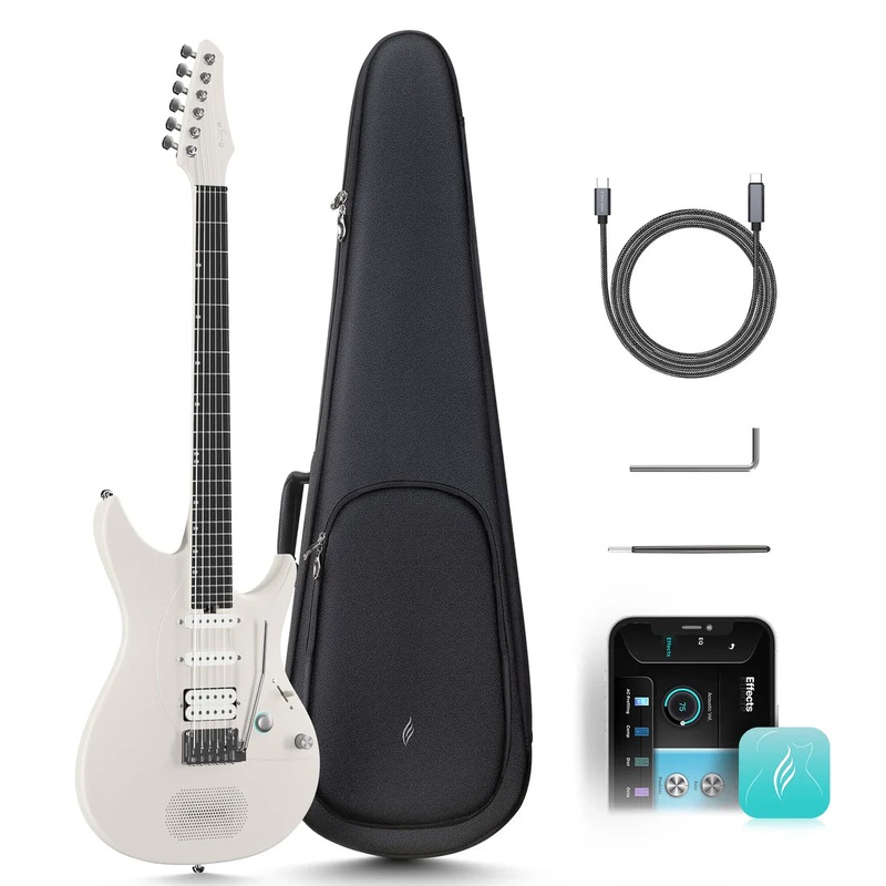 enya-nova-go-inpsire-electric-smart-guitar-with-built-in-amp-effects-white Enya Nova Go Inpsire Electric Smart Guitar with Built-in Amp & Effects - White