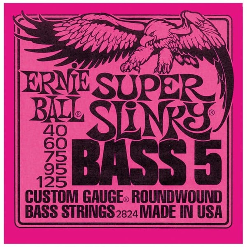 ernie-ball-super-slinky-5-string-bass-strings-40-125-2824 Ernie Ball Super Slinky 5-String Bass Strings - 40-125 - 2824