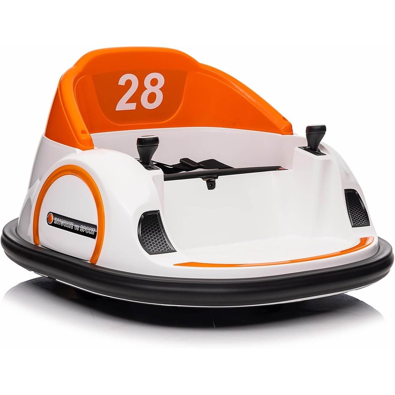 garvee-12v-kids-electric-ride-on-bumper-car-360spin-orange Garvee 12V Kids' Electric Ride-On Bumper Car, 360Spin Orange